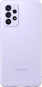 Чехол-накладка Silicone Cover для Samsung A52 (фиолетовый)