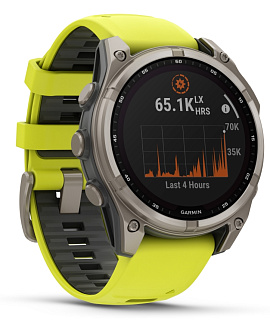 Garmin Fenix 8 AMOLED Sapphire Solar 51 мм (карбоновый корпус/черно-серый ремешок)