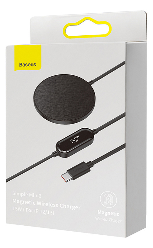 Baseus Simple Mini 2 Magnetic 15W (черный) фото 3 Baseus Simple Mini 2 Magnetic 15W (черный) фото 3