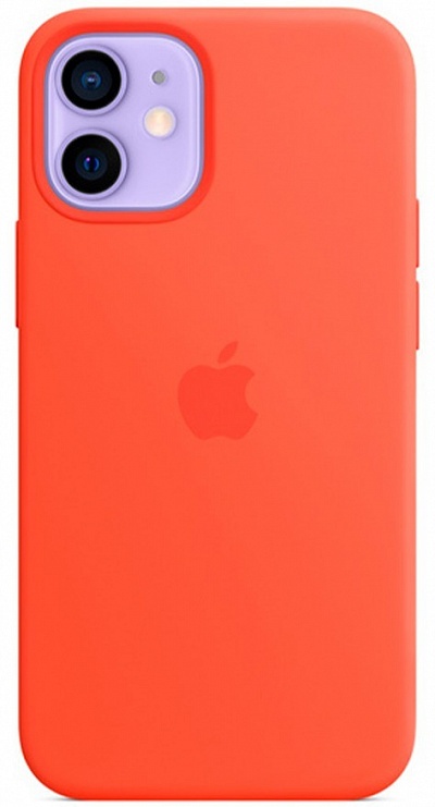 Apple для iPhone 12 mini Silicone Case with MagSafe (оранжевый) фото 1