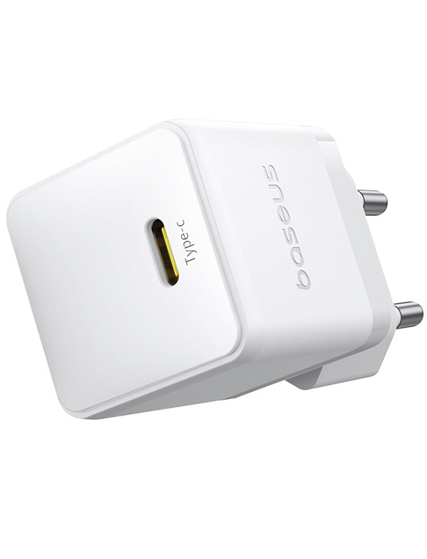 Baseus Palm Fast Charger 1C 20W с кабелем USB-C to USB-C 60W(белый) фото 1