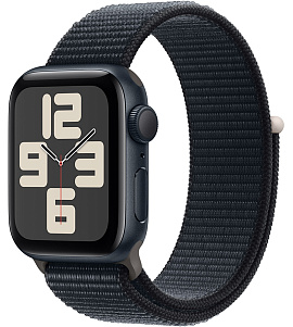 Apple Watch SE 2024 40 мм (черный, нейлон)