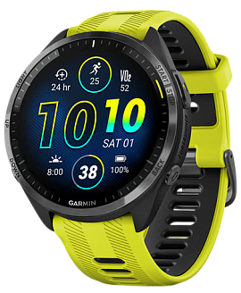 Garmin Forerunner 965 47 мм (черный корпус/черно-желтый ремешок)