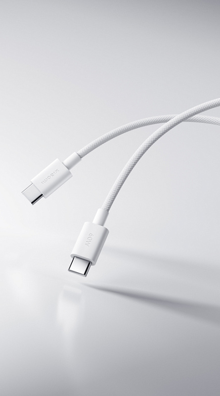 Xiaomi 3A Braided USB-C to USB-C Cable 1m фото 1