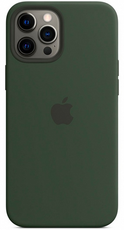 Apple для iPhone 12 Pro Max Silicone Case with MagSafe (зеленый) фото 2