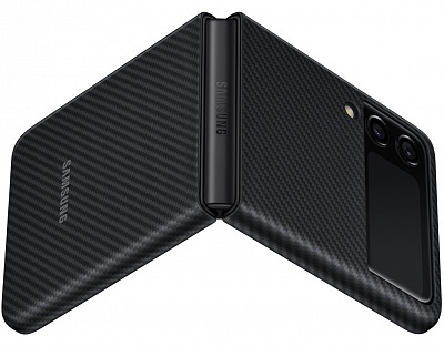 Aramid Cover для Samsung Galaxy Z Flip3 (черный) фото 6