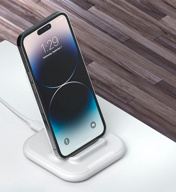 Deppa QI Fast Charge 15W, белый фото 3 Deppa QI Fast Charge 15W, белый фото 3