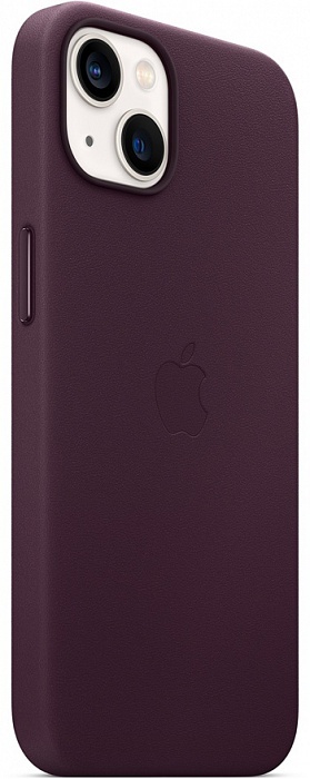 Чехол Apple для iPhone 13 Leather Case with MagSafe (темная вишня)