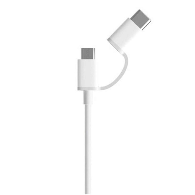 Xiaomi Mi 2-in-1 Micro USB to Type-C 1м (белый) фото 1 Xiaomi Mi 2-in-1 Micro USB to Type-C 1м (белый) фото 1