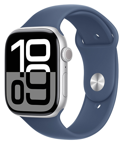 Apple Watch Series 10 42 мм (серебро/синий) Apple Watch Series 10 42 мм (серебро/синий)