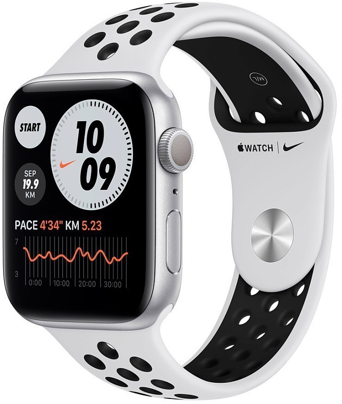 Смарт-часы Apple Watch Series 6 Nike 44 mm (серебро) фото 1 Смарт-часы Apple Watch Series 6 Nike 44 mm (серебро) фото 1