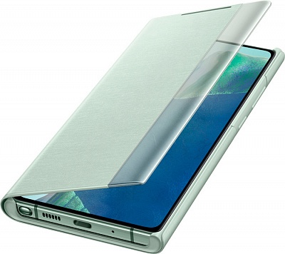 Smart Clear View Cover для Samsung Note20 (мятный) фото 2