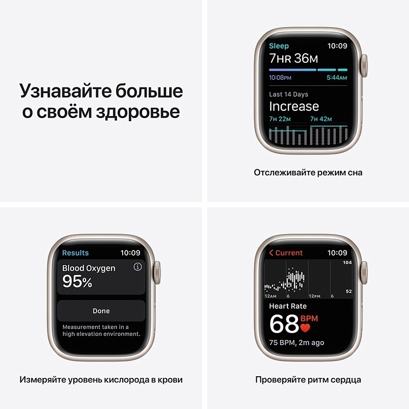Apple Watch Series 7 41 мм (сияющая звезда) фото 3