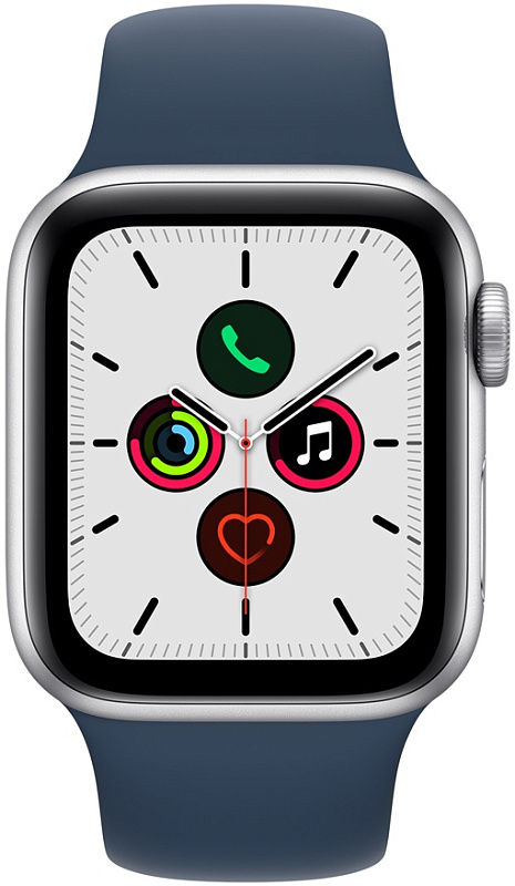 Apple Watch SE 40 мм (серебро / небесно-голубой) фото 1