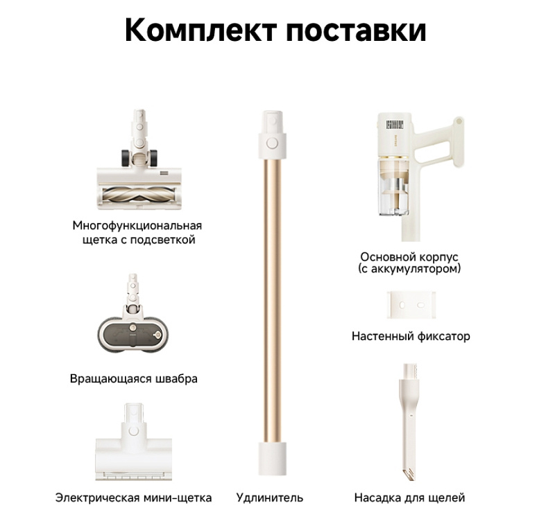 Dreame Cordless Vacuum Cleaner R10s Essential Aqua (белый) фото 6