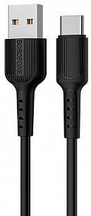 Кабель Borofone BX16 USB-Type-C 1м (черный)