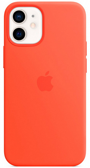 Apple для iPhone 12 mini Silicone Case with MagSafe (оранжевый) фото 3