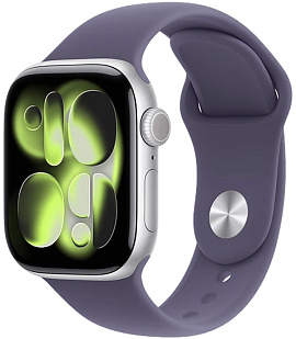 Apple Watch 11 46 мм (серебро/фиолетовый, M/L)