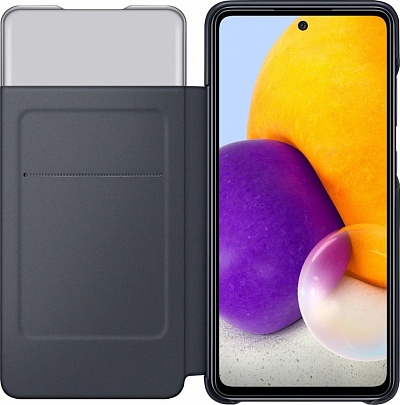 Чехол-книжка S View Wallet Cover для Samsung A72 (черный) фото 2