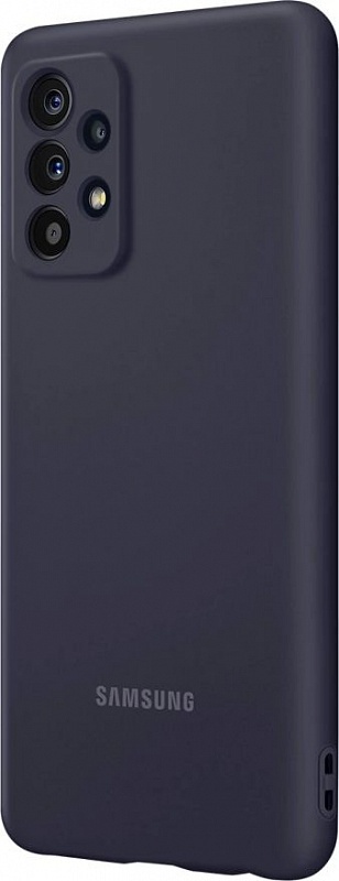 Чехол-накладка Silicone Cover для Samsung A52 (черный) фото 1