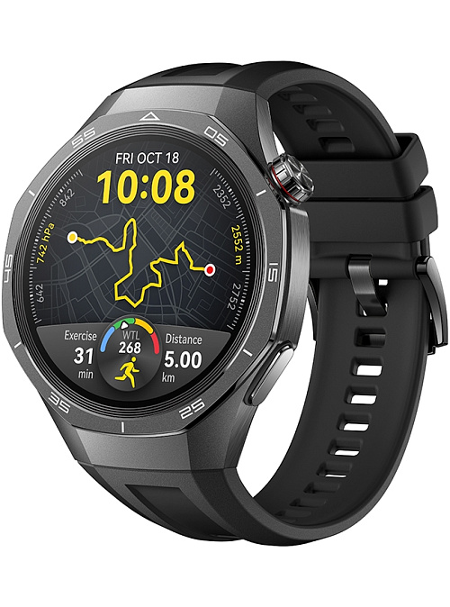 Huawei Watch GT 5 Pro 46 мм, фторэластомер (черный) Huawei Watch GT 5 Pro 46 мм, фторэластомер (черный)