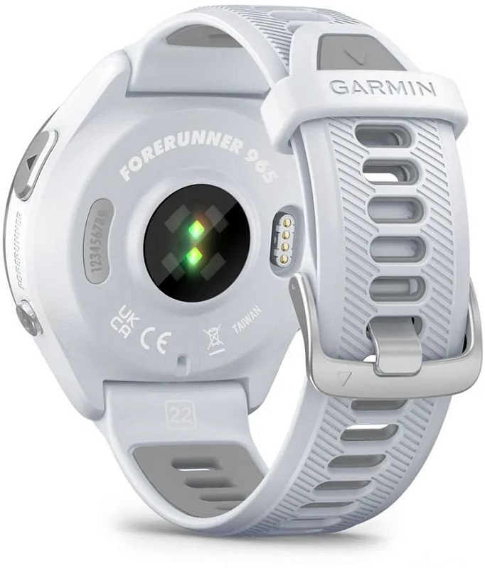 Garmin Forerunner 965 47 мм (белый корпус/бело-серый ремешок) фото 6