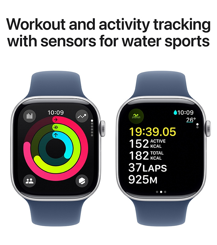 Apple Watch Series 10 42 мм (серебро/синий) фото 2 Apple Watch Series 10 42 мм (серебро/синий) фото 2