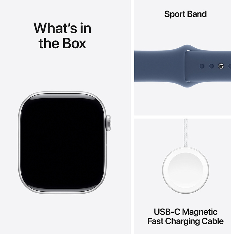 Apple Watch Series 10 42 мм (серебро/синий) фото 4 Apple Watch Series 10 42 мм (серебро/синий) фото 4