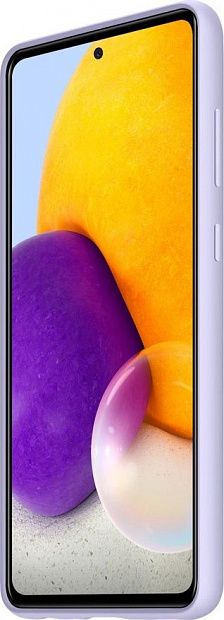 Чехол-накладка Silicone Cover для Samsung A72 (фиолетовый) фото 2