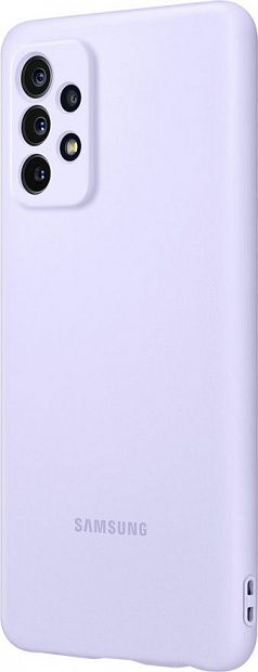 Чехол-накладка Silicone Cover для Samsung A72 (фиолетовый) фото 1