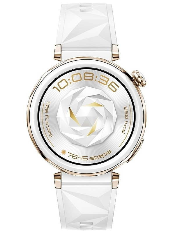 Huawei Watch GT 5 Pro 42 мм, фторэластомер (белый) фото 2 Huawei Watch GT 5 Pro 42 мм, фторэластомер (белый) фото 2