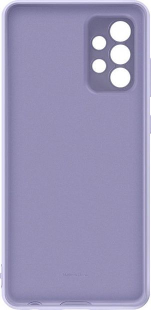 Чехол-накладка Silicone Cover для Samsung A72 (фиолетовый) фото 5