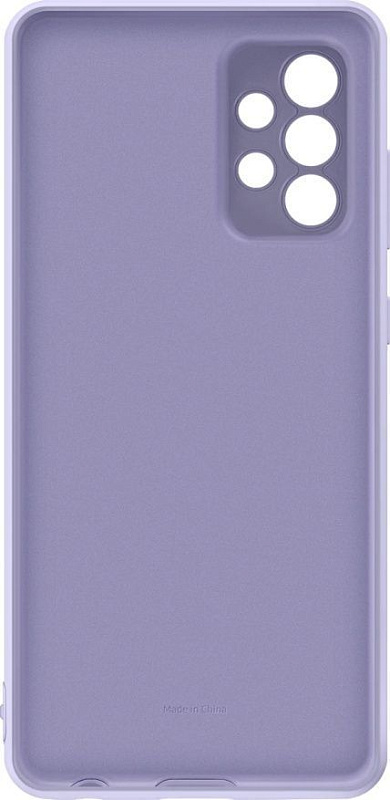 Чехол-накладка Silicone Cover для Samsung A72 (фиолетовый) фото 5 Чехол-накладка Silicone Cover для Samsung A72 (фиолетовый) фото 5