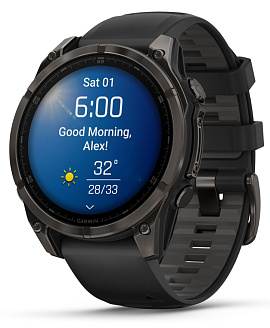 Garmin Fenix 8 AMOLED Sapphire 51 мм (черный корпус/черный ремешок)