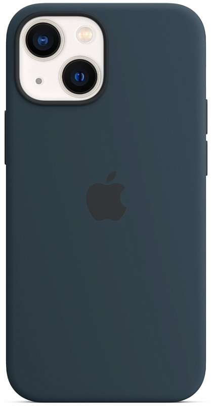 Apple для iPhone 13 mini Silicone Case with MagSafe (синяя бездна) фото 1 Apple для iPhone 13 mini Silicone Case with MagSafe (синяя бездна) фото 1