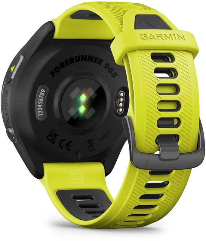 Garmin Forerunner 965 47 мм (черный корпус/черно-желтый ремешок) фото 6 Garmin Forerunner 965 47 мм (черный корпус/черно-желтый ремешок) фото 6