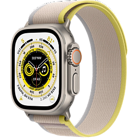 Apple Watch Ultra M/L + скретч-карта (желтый/бежевый)