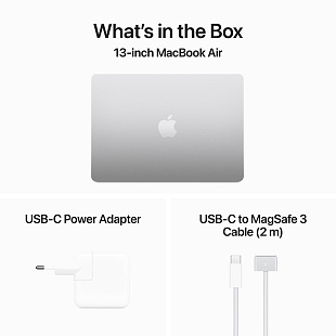Apple Macbook Air 13" M3 2024 (MRXQ3) 8/256GB (серебристый) фото 5