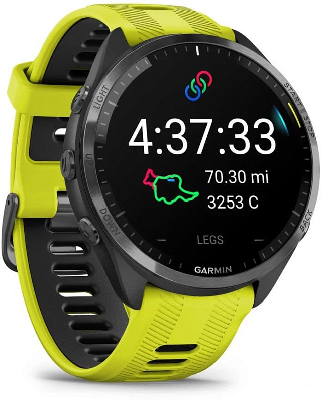 Garmin Forerunner 965 47 мм (черный корпус/черно-желтый ремешок) фото 4 Garmin Forerunner 965 47 мм (черный корпус/черно-желтый ремешок) фото 4