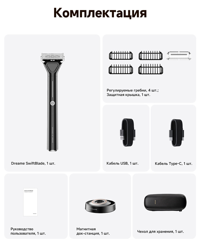 Dreame SwiftBlade Shaver (черный) фото 8