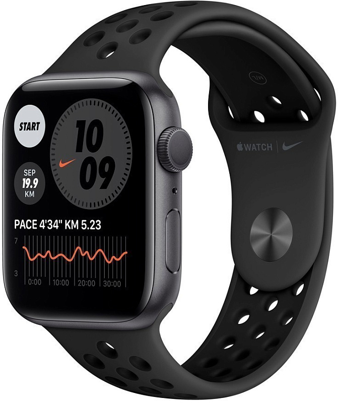 Смарт-часы Apple Watch Series 6 Nike 44 mm (серый космос) фото 1 Смарт-часы Apple Watch Series 6 Nike 44 mm (серый космос) фото 1