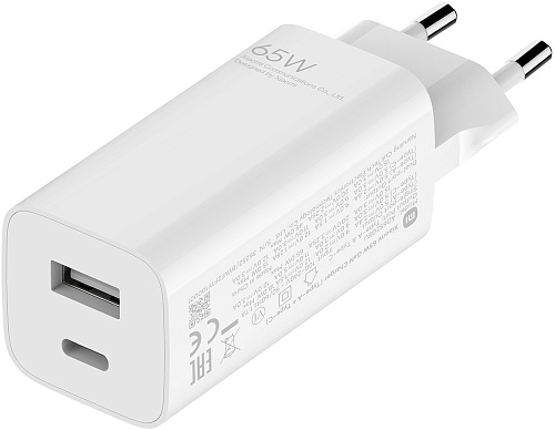 Xiaomi 65W GaN Charger Type-A + Type-C (белый) Xiaomi 65W GaN Charger Type-A + Type-C (белый)