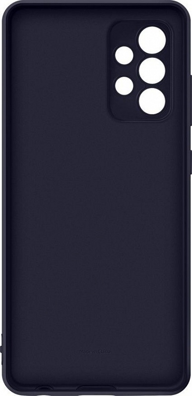 Чехол-накладка Silicone Cover для Samsung A52 (черный) фото 5