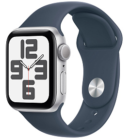 Apple Watch SE 2024 40 мм (серебро,синий)