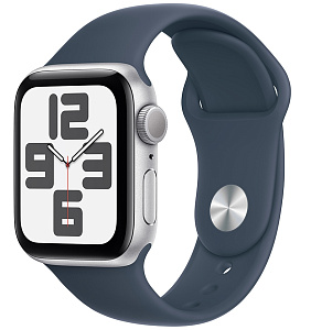 Apple Watch SE 2024 40 мм (серебро,синий)