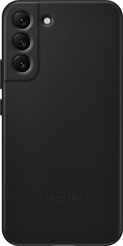 Leather Cover для Samsung S22+ (черный)