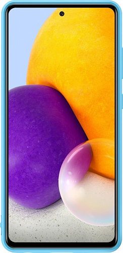 Чехол-накладка Silicone Cover для Samsung A72 (синий)