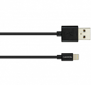 Canyon CNS-MFICAB01B USB - Lightning MFI 1м (черный) фото 2