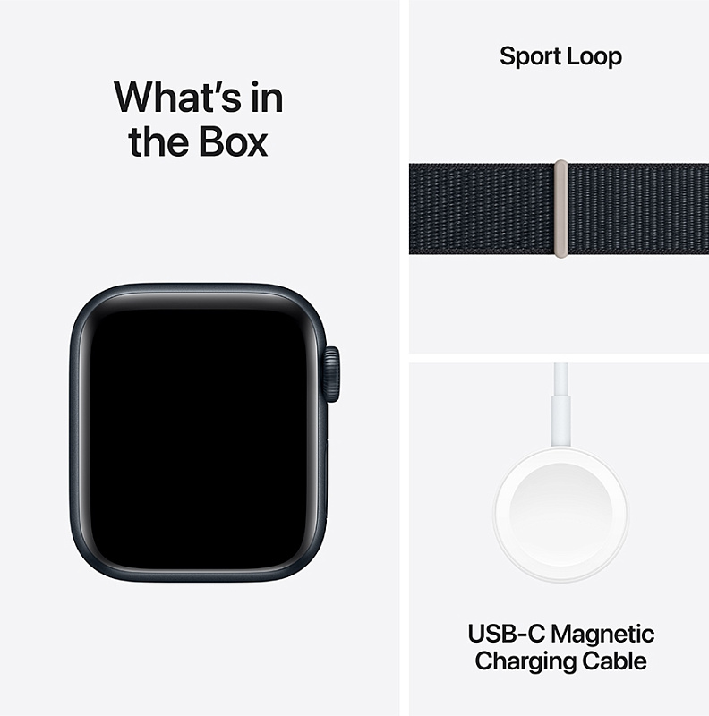 Apple Watch SE 2024 44 мм (черный нейлон) фото 2 Apple Watch SE 2024 44 мм (черный нейлон) фото 2