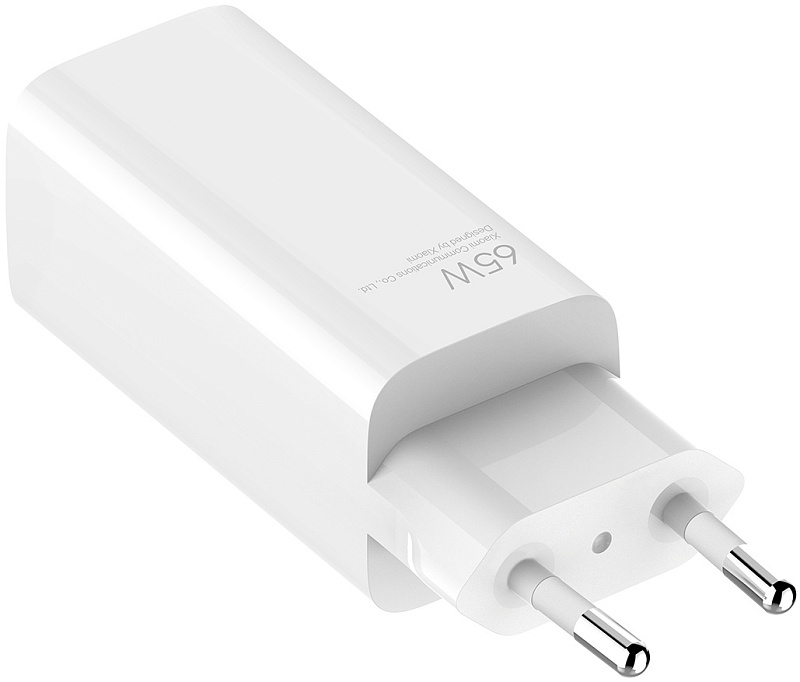 Xiaomi 65W GaN Charger Type-A + Type-C (белый) фото 1 Xiaomi 65W GaN Charger Type-A + Type-C (белый) фото 1